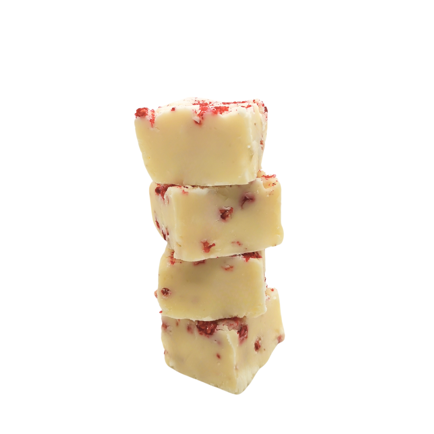 Raspberry and White Chocolate Fudge